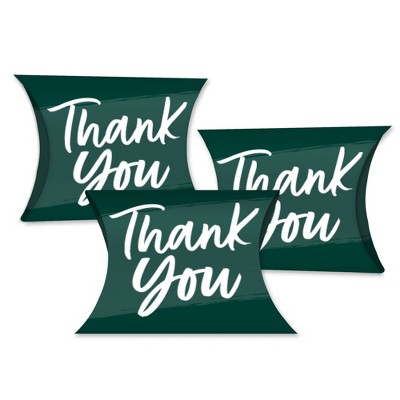 Big Dot of Happiness Emerald Elegantly Simple - Favor Gift Boxes - Guest Party Favors Petite Pillow Boxes - Set of 20