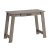 Homy Casa Writing Desk with Storage Drawer for Home Office, Bedroom or Study Space, Grayish Brown - 2 of 4