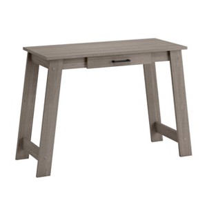 PAGED Minimalist Computer Desk Compact Design Writing Desk with Hidden Flip-Down Keyboard Tray for Study, Living Room - 1 of 4