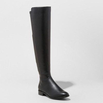 black tall boots womens