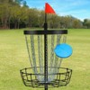 VEVOR Disc Golf Basket, 24-Chains Portable Disc Golf Target Hole, Heavy Duty Steel Practice Disc Golf Target, Disc Golf Basket Stand, Black - 2 of 4