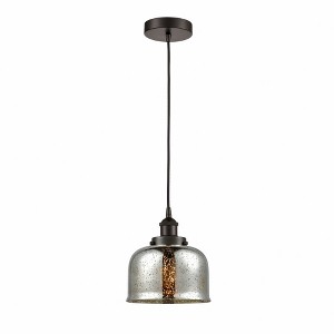 Bell - 1 Light Cord Hung Mini Pendant In Modern Style-9.5 Inches Tall and 8 Inches Wide - 1 of 1