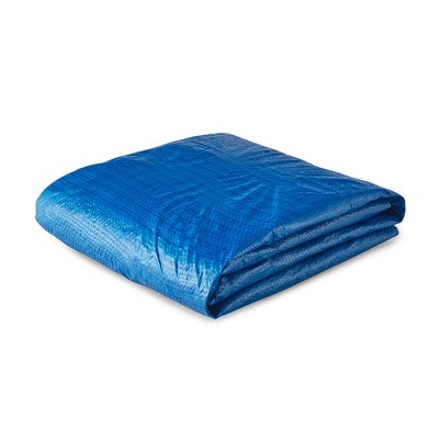 Bestway 58033E Flowclear Fast Set 10 Foot Above Ground Swimming Pool Cover, Blue