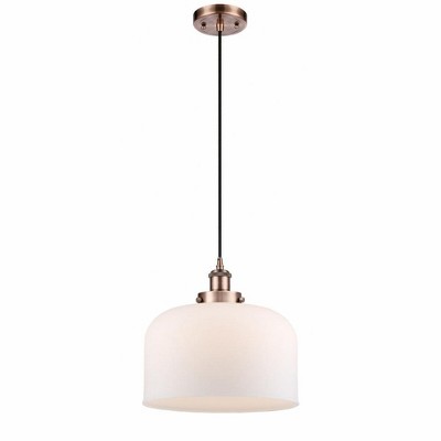 Bell - 1 Light Cord Hung Mini Pendant In Industrial Style-11.38 Inches Tall and 12 Inches Wide