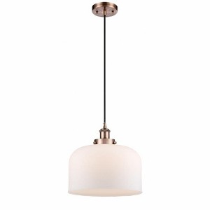 Bell - 1 Light Cord Hung Mini Pendant In Industrial Style-11.38 Inches Tall and 12 Inches Wide - 1 of 1