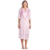 Casual Nights Women's Satin 2 Piece Robe and Nightgown Set - 2 of 4