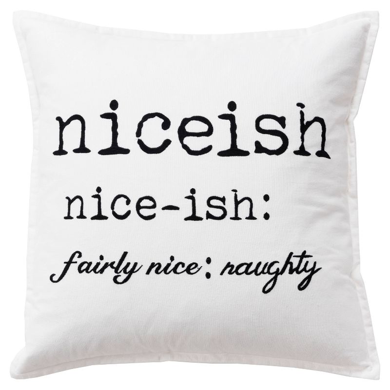 20&#34;x20&#34; Oversize Niceish Poly Filled Square Throw Pillow - Rizzy Home, 1 of 11