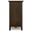 WyndenHall Freemont Wide Storage Cabinet Dark Tobacco Brown: Transitional Style, 3 Adjustable Shelves, Pine Frame - 3 of 4