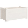 vidaXL Garden Planters 2 pcs White 60x31x31 cm Solid Pinewood - 3 of 4