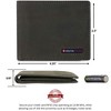 Alpine Swiss Connor Executive Bifold Wallet | Business Passcase for Men | Premium Leather | Dual ID Windows | RFID Blocking | Gift Box Included - 3 of 4