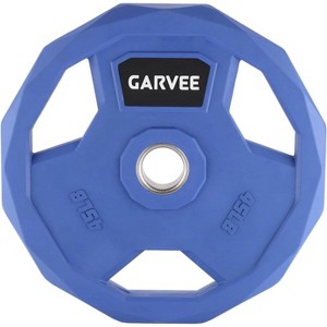COZONY 2-Inch Bumper Plates Set – Rubber Coated Cast Iron Barbell Plates for Home Gym & Commercial Use, Multiple Weight Options - 1 of 4