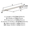 Amerock Bar Pulls 8-13/16 inch (224mm) Center-to-Center Sterling Nickel Cabinet Pull - 3 of 4