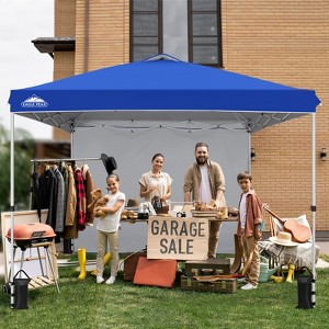 EAGLE PEAK Pop Up Canopy Tent with 1 Sidewall, Easy Setup Event Tent - 1 of 4