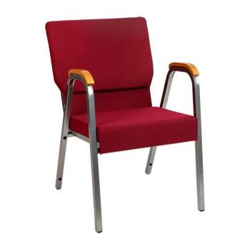 Flash Furniture HERCULES Series 21"W Stacking Wood Accent Arm Church Chair