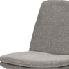 HomeRoots Gray and Black Upholstered Fabric And Metal Dining Side Chair - 4 of 4