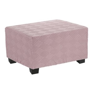 Unique Bargains  Elastic Furniture Protector Stretch Foot Stool Cover for Living Room Bedroom 1 Pc - 1 of 4