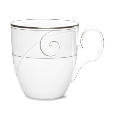 Noritake Platinum Wave Set of 4 Mugs