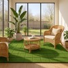 Chic Crate 36 Pack 12'' Interlocking Artificial Grass Deck Tiles - Green - 2 of 4