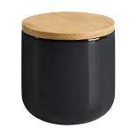 Haven Cotton Ball Jar Black - Allure Home Creations