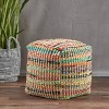 Christopher Knight Home Madrid Pouf Sage: Bohemian Style, Cotton Upholstery, No Assembly, 250lb Capacity - 2 of 4