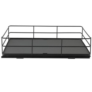 Organize It All 13.8"x20" Slide Out Shelf Organizer: Steel Kitchen Cabinet Storage, Black, 4.5" Height, 16.16 lbs - 1 of 4