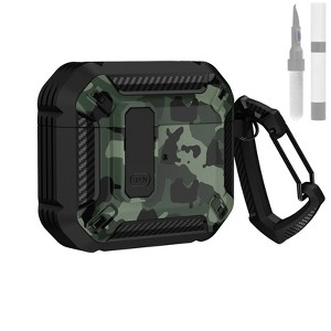 HTUTWOO Apple AirPods 3 Case Cover Solid Armor Series Cool Shockproof Protective Case with Keychain - 1 of 4