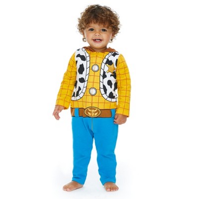 Disney Pixar Toy Story Woody Zip Up Costume Coverall Toddler 