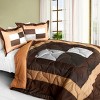 Slickblue Down Alt Bedding Set, Vermicelli Quilting, Patchwork Quilt Look, Full/Queen Size, 6 Different Design Options - 2 of 3