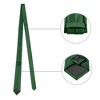 Allegra K Men's Solid Color Wedding Business Pocket Square Necktie Bowtie Set - 2 of 4