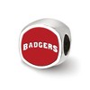Black Bow Jewelry Sterling Silver Wisconsin Badgers NCAA Bead Charm - 2 of 4