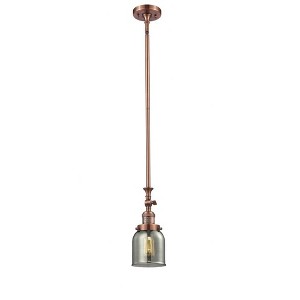 Bell - 1 Light Stem Hung Tiltable Mini Pendant In Industrial Style-14 Inches Tall and 5 Inches Wide - 1 of 1