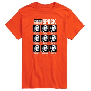 Men's - Star Trek - Spock Moods Short Sleeve Graphic T-Shirt - 1 of 4