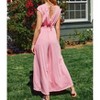 Women's Side Slit Wide Leg Jumpsuit - BUCKETLIST - 4 of 4