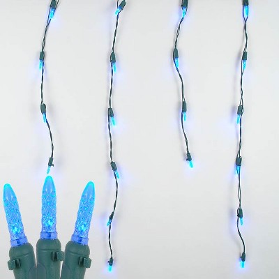 blue led christmas icicle lights