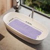 Non Slip Bathtub And Shower Mats 40x16 Extra Long Bath Tub Mat With Suction Cups & Drain Holes - Lux Decor Collection - 3 of 4