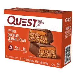 Quest Nutrition Hero Protein Bar - Chocolate Caramel Pecan - 4ct