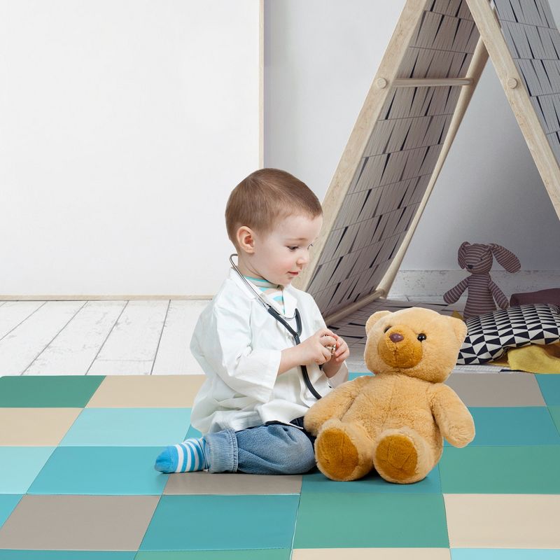 Costway 58'' Toddler Foam Play Mat Baby Folding Activity Floor Mat Home Daycare School, 4 of 11