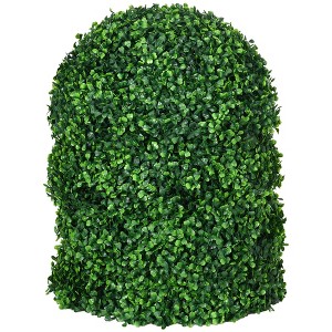 2 Pack Artificial Tree Boxwood Topiary Balls, 15.75 Inch - 1 of 4
