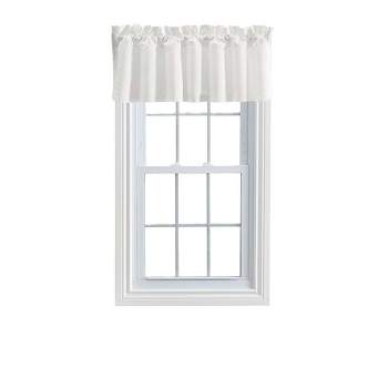 Ellis Stacey 3" Rod Pocket High Quality Fabric Solid Color Window Lined Swag Set Filler Valance 42"x13" Ice Cream