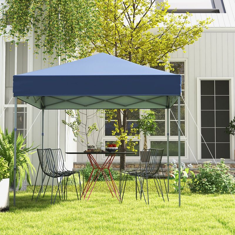Tangkula Patio 6.6 x 6.6ft Outdoor Pop-up Canopy Tent UPF 50+ Portable Sun Shelter, 2 of 11