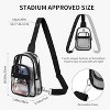 MaseiKar Clear Bag for Stadium Events, Clear Backpack Purse for Women Waterproof TPU Crossbody Fanny Pack - 3 of 4