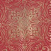RT Designers Collection Helena Halo Foil Blackout Polyester Window Curtain Grommet Panel 52" x 84" Red - 3 of 4