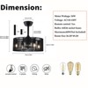 YIYIBYUS 18In Indoor Black Industrial Closed 3-Blade Ceiling Fan with Remote Control - 4 of 4