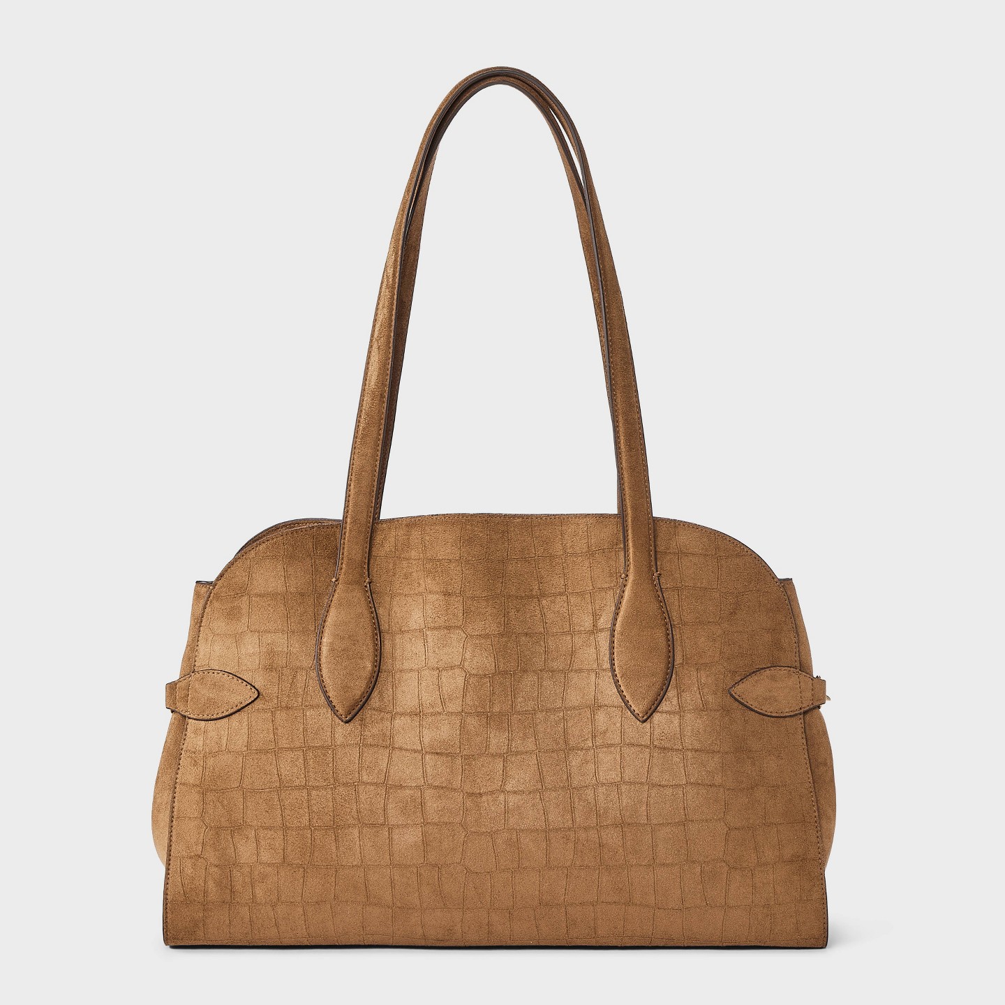 Сумка A New Day Faux Suede Commuter Satchel, цвет: Светлый коричневый — фото 1