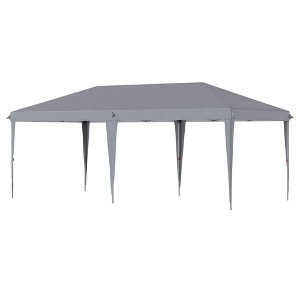 Resenkos Patio Garden Pergola, Pergola Canopy,10' x 20' Pop Up Canopy Tent with Carry Bag, for Catering, Events, Wedding, Backyard BBQ, Gray - 1 of 4
