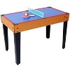 VYNXARIA 5-in-1 Multi-Game Table - Billiards, Push Hockey, Foosball, Ping Pong, and Basketball  brown/red - 2 of 4