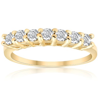 Pompeii3 5/8ct 14K Yellow Gold Diamond Anniversary Wedding Ring
