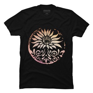 Men's Design By Humans Lotus By Jasdogg T-Shirt - 1 of 4