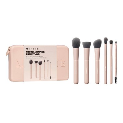 Morphe Bamboo & Charcoal Shaping Essential Infused Travel Brush Set - 6pc - Ulta Beauty