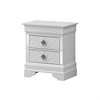 Vynxaria Transitional 2-Drawer Nightstand, 24"H x 21"W x 16"D, Fully Assembled, High-Quality Materials, Convenient Storage - 3 of 4